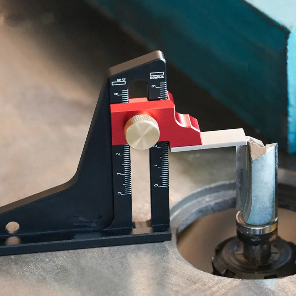 Adjustable Ruler Saw Table Gauge Hollow Depth Measuring Instrument Laser Scale Dual Scale External Altimeter