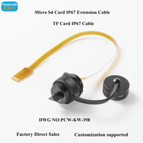 Cable de extensión de tarjeta Micro SD(TF) IP67 para exteriores, montaje en Panel, extensor flexible de tarjeta TF, Cable impermeable FPC IP67 para chasis de gabinete