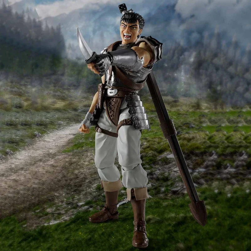 Original Bandai S.H.Figuarts Berserk Guts (THE BAND OF THE HAWK) Figura de ação genuína boneca modelo colecionável