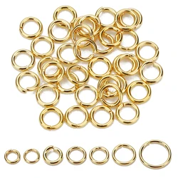 100-200Pcs Jump Rings Stainless Steel For Jewelry Making 3/4/5/6/7/8mm Gold Color Split Rings Connectors Diy Finding Wholesale
