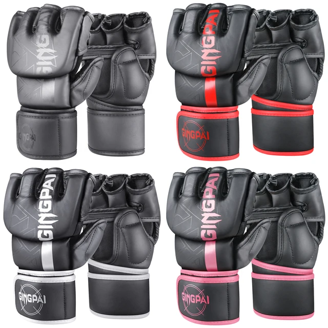 Rękawice bokserskie Rękawice sparingowe Mężczyźni Kobiety Trening Profesjonalne rękawice bokserskie MMA z półpalcami Sanda Free Fighting