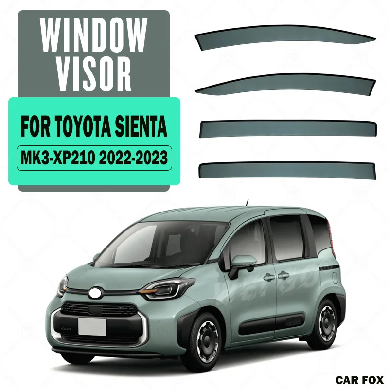 

For Toyota SIENTA XP170 2015-2022 Car Window Visor Awning Shelters Windshield Side Window Rain Sun Shade Auto Accessories