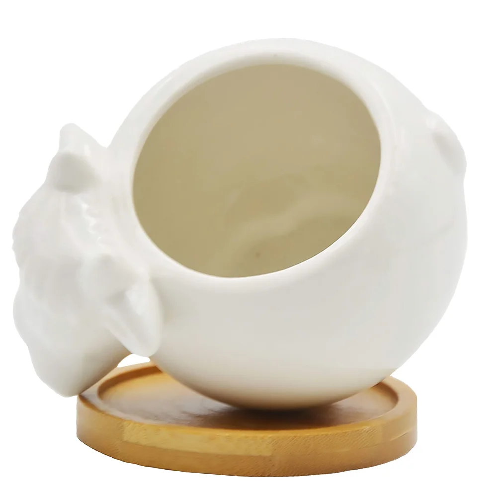 

Adorable Succulent Flowerpot Cartoon Ceramic Planter Home Office Garden Decoration Cactus Plant Pot Holder Succulent Flowerpot