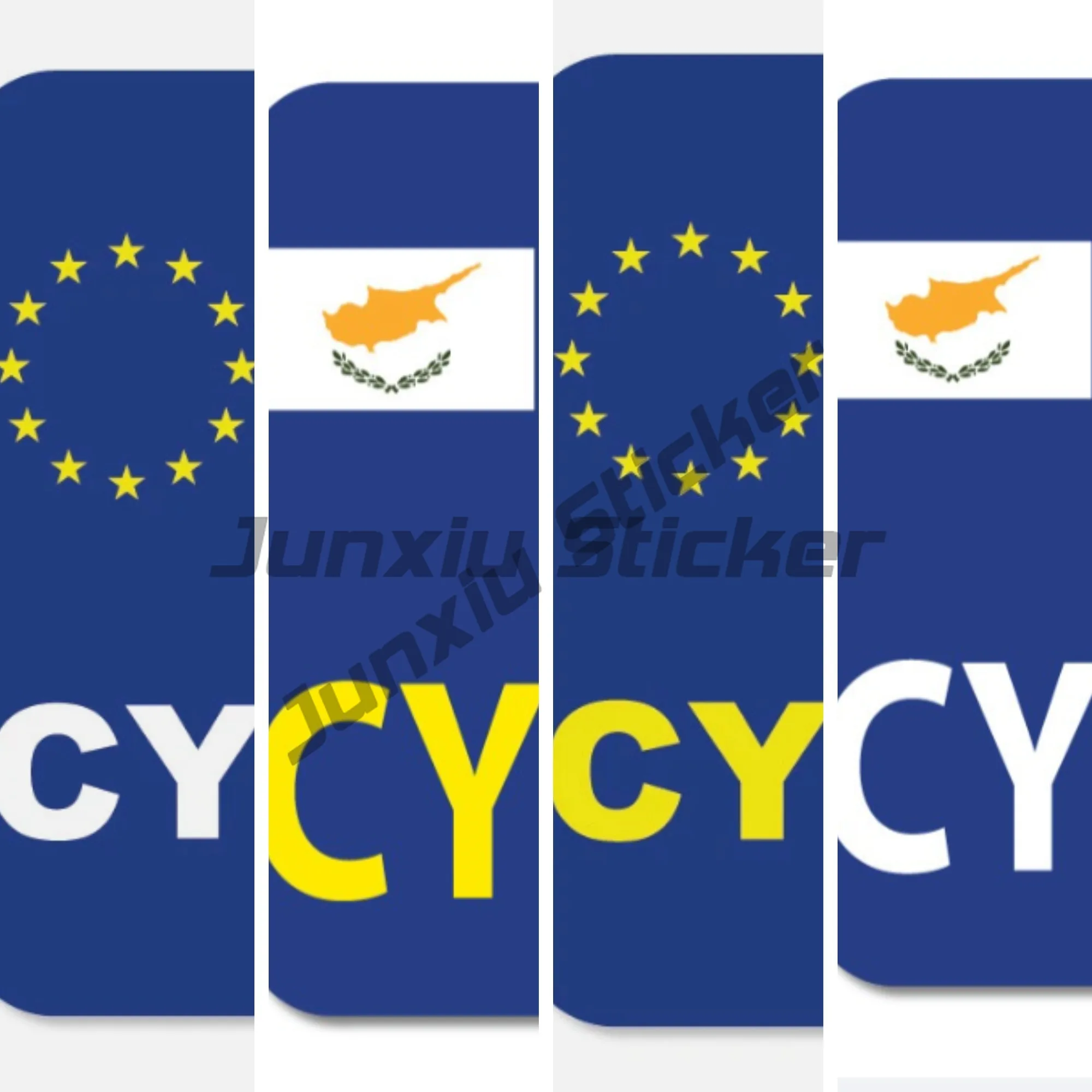 

CY Euro Car Number Plate CYPRUS Vinyl Stickers