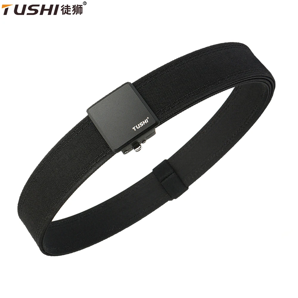 

TUSHI New Military Belt for Men Sturdy Nylon Metal Automatic Buckle Police Duty Belt Tactical Outdoor Girdle IPSC Accessories