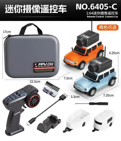 

New 6401-C 6405-C 6406-C Remote Control Car 1:64 Mini Remote Control Car Fpv Camera 2.4g Drift Car Children'S Toy