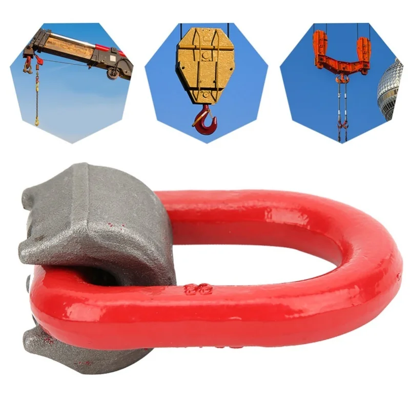 G80 Alloy Steel Forged D Ring Shackle High-Strength Lifting Ring Shackles(2t )