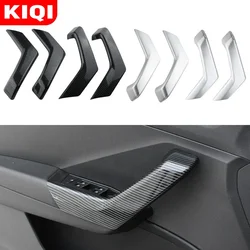 For Volkswagen VW T-ROC TROC 2018 - 2023 4Pcs/set ABS Car Inner Door Armrest Handle Cover Trim Sticker Interior Accessories