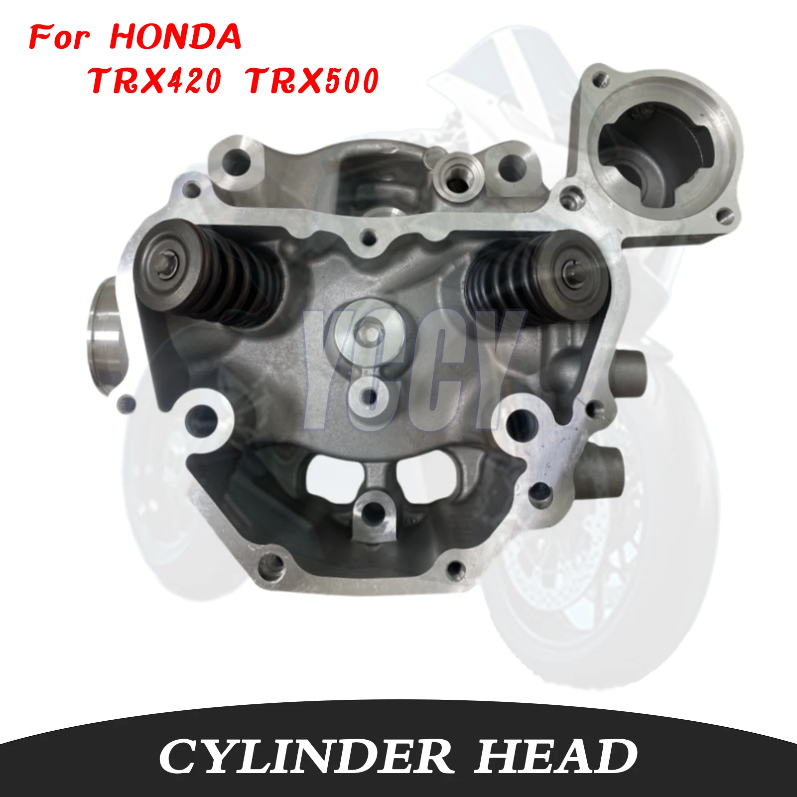 Accesorio de culata de cilindro de motor de motocicleta impecable, cabezal de cilindro apto para Honda TRX420 TRX500 TRX 420 500 500CC 12200-HP7-A01