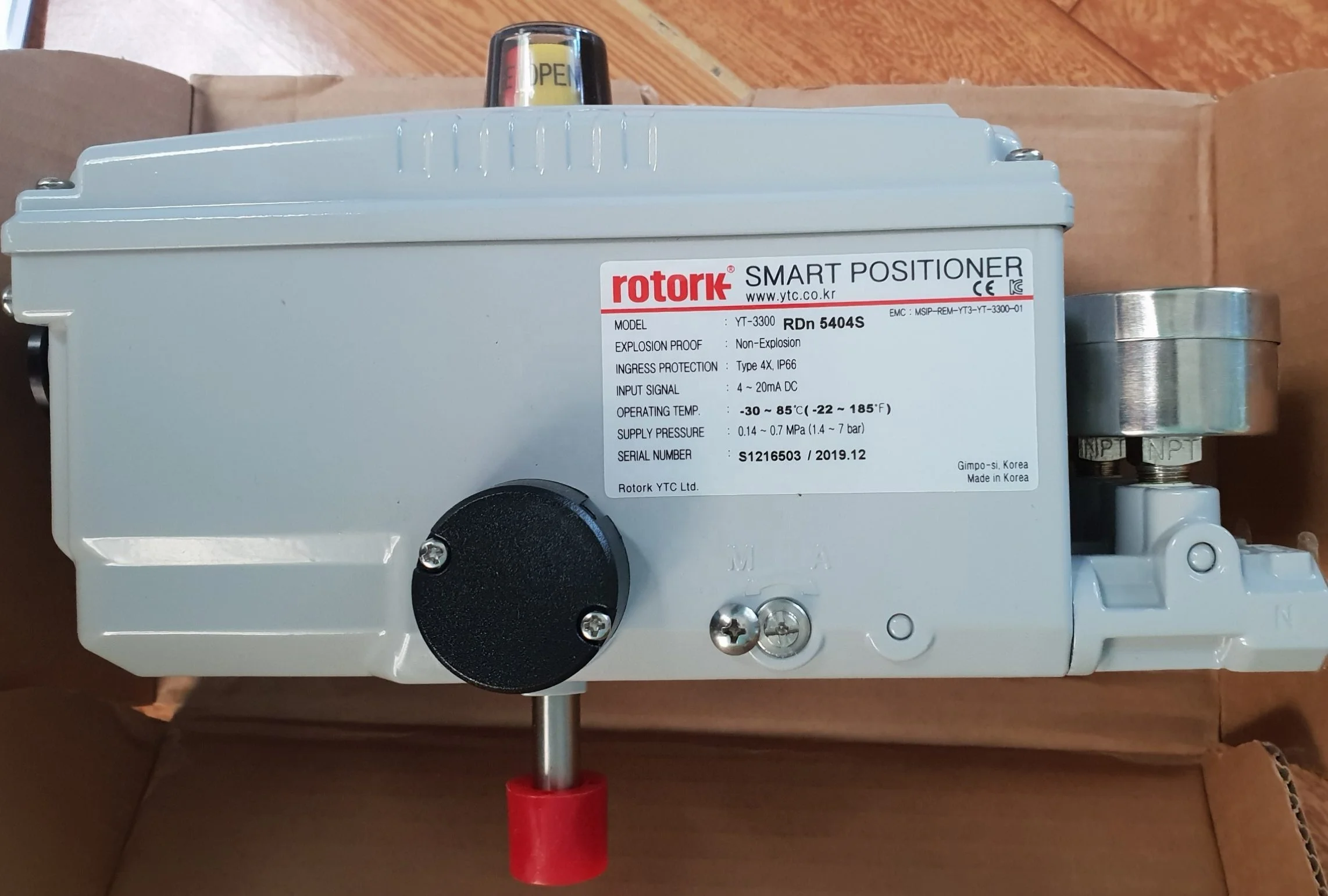YT-3300 Series Electro Pneumatic Valve Positioner Smart Control Valve Positioner For Industrial Automation