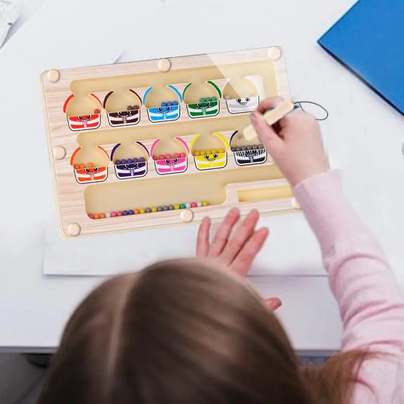 

Magnet Color And Counting Maze Magnetic Maze Board Creative Educational Learning Toy For Kids Fine Motor Skills Development For