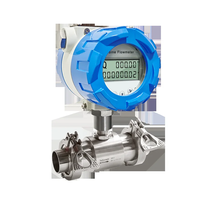 Liquid Turbine Flowmeter Water Meter Diesel LWGY Alcohol Digital Display Sensor Methanol 4-20MA
