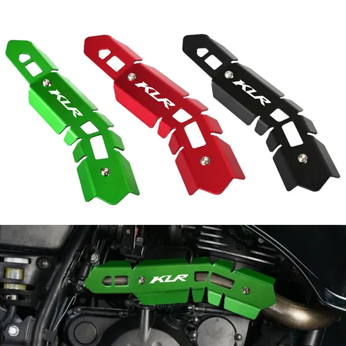 Imagen 2 del producto Cubierta protectora de silenciador de escudo térmico de escape para Kawasaki KLR650 KLR 650 2008-2018 2009 2010 2011 2024 protector de tubo de escape
