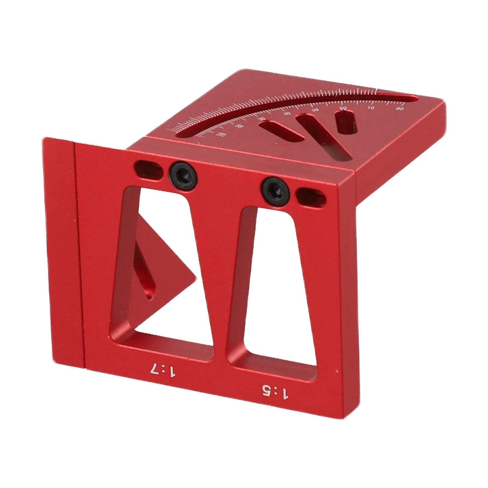 

3D Aluminum Alloy Miter Triangle Ruler 45 90 Degree Woodworking Square Protractor Multifunctional Measuring Tool