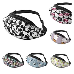 Funny Panda Waist Bag Fanny Pack Outdoor Sports and Leisure Messenger Bag Crossbody Chest Bag for Men and Women Casual