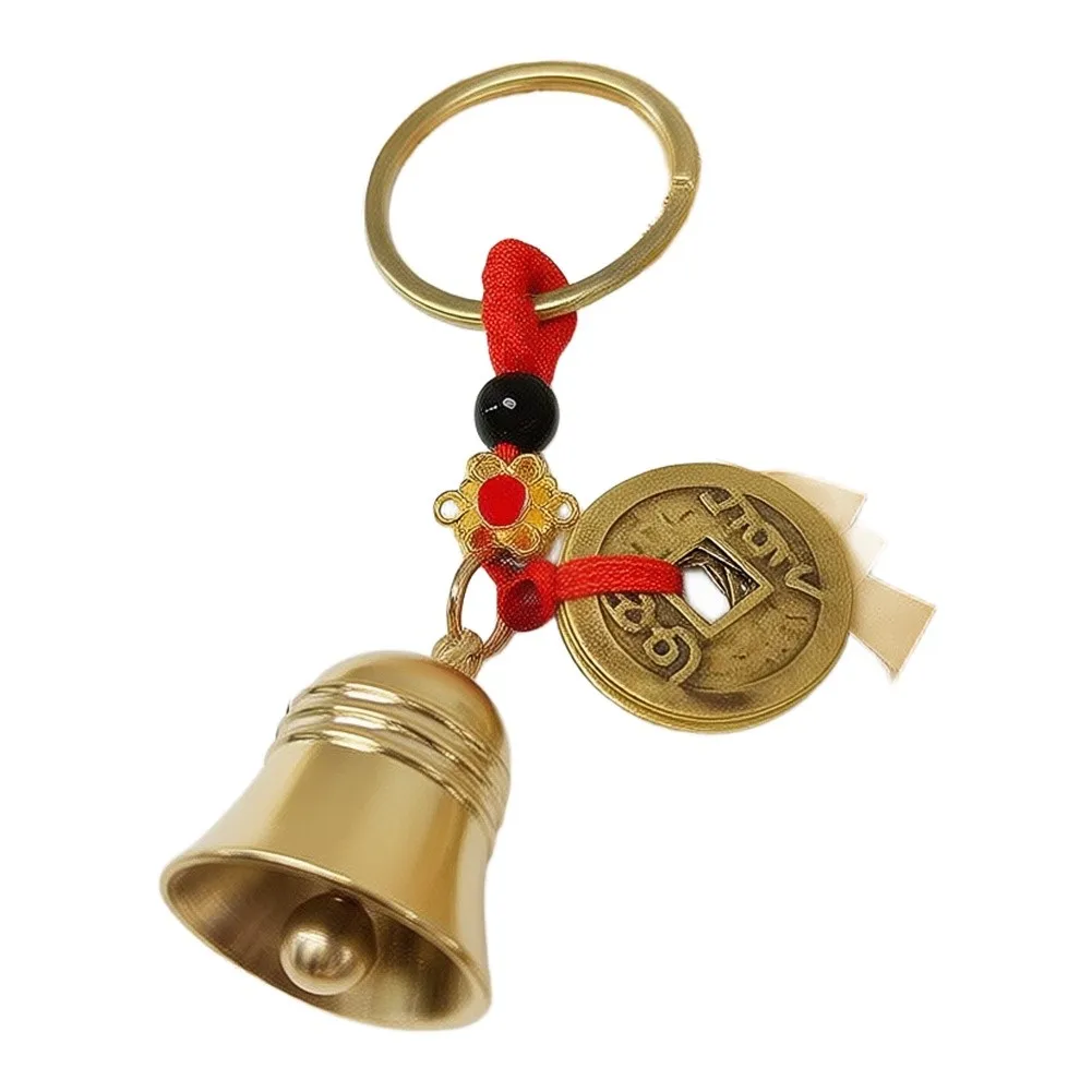 2 Unit Brass Hanging For Door Bells Vintage Gold Tone for Residential Commercial Entry For Doors Garden Fence Decoration
