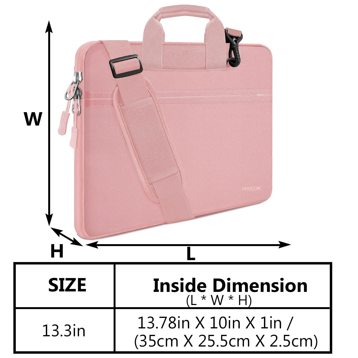 14 inch Laptop Shoulder Bag for Man and Women - Spill-Resistant Briefcase for MacBook 13-14" notebook - Image 2