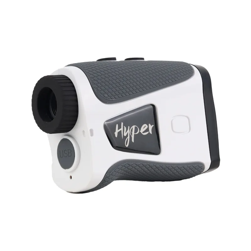 Golf rangefinder telescope with high transparency LCD display for height measurement/angle/velocity integrated 6-fold eyepiece