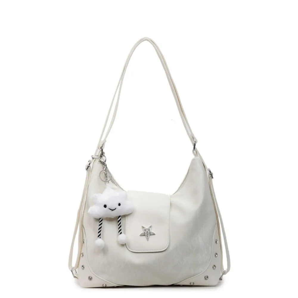 

Модная сумка большой емкости из искусственной кожи с заклепками-подвеской, сумки через плечо, классные сумки для женщин и девочек