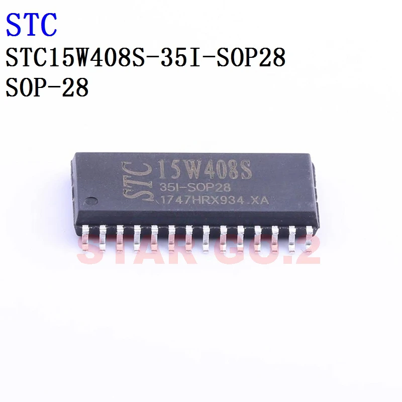 

2PCSx STC15W408S-35I-SOP28 LQFP44 STC 11F02E-35I-DIP20 Microcontroller