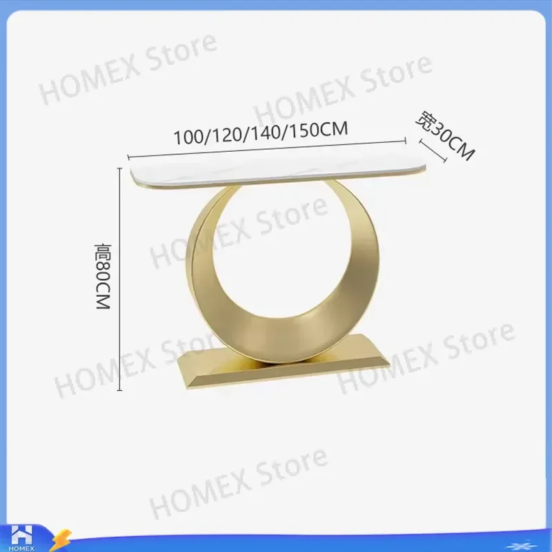 Gothic Modern Console Table Luxury Nordic Corner Entryway Furniture Simple Living Room Sofa Side End Table Home Decor