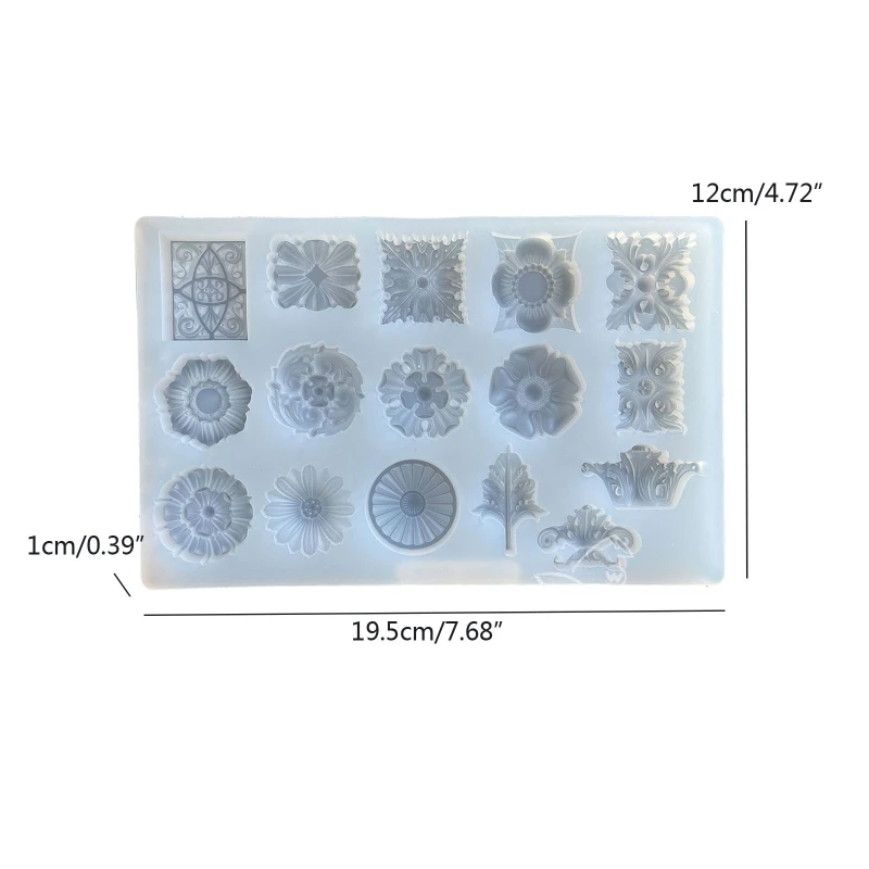 3D Hoa Mini Trang Trí Khuôn Silicon Epoxy Trang Sức Khuôn Thạch Cao Nhựa Đúc Mặt Dây Chuyền Khuôn Thích Hợp Cho Đồ Trang Trí