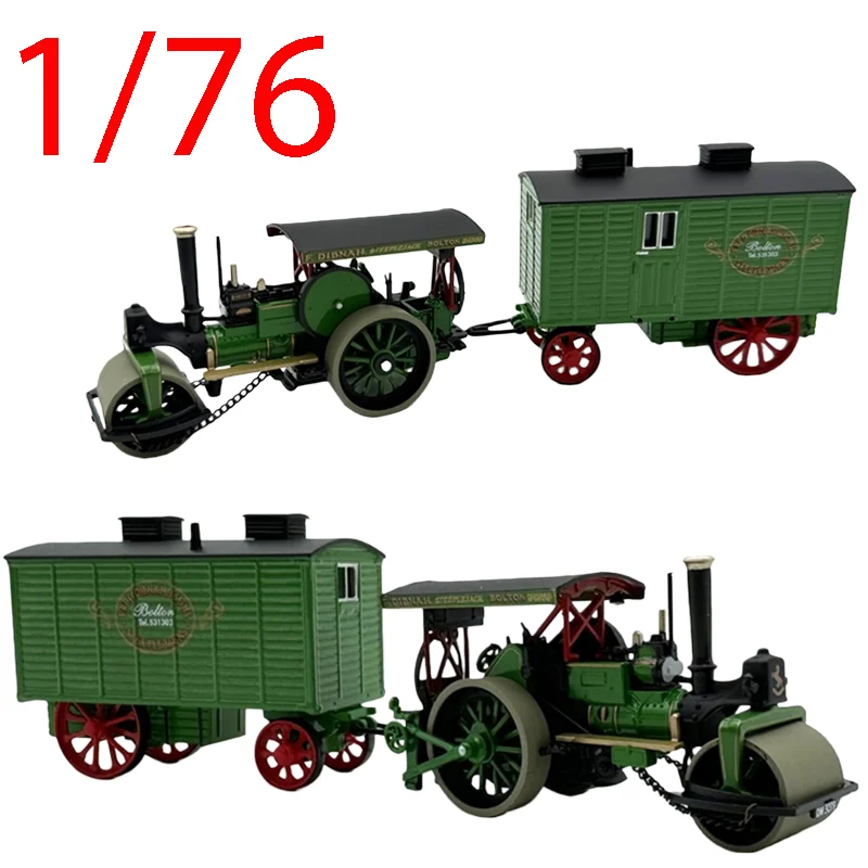 

OXFORD Diecast 1/76 Scale Steam Roller Trailer Alloy Model Cars Vintage Truck Play Vehicles Toys for Boys