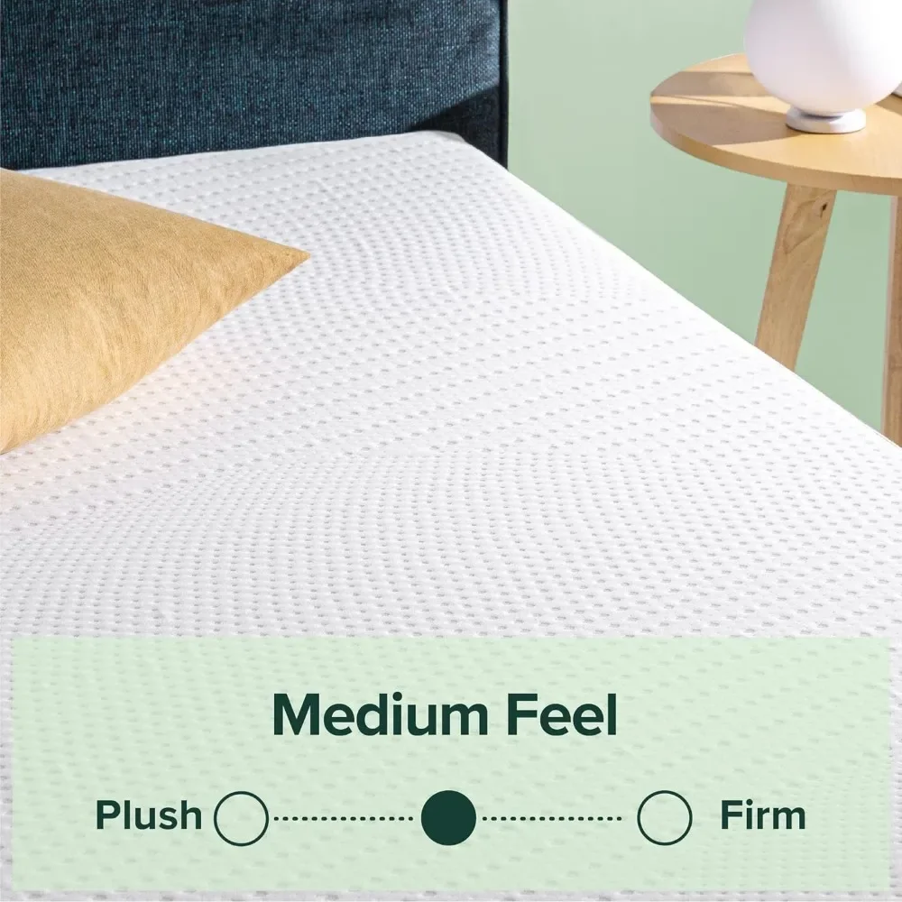 Materasso 6 "schiuma di base rinfrescante, letto in una scatola, certificato CertiPUR-US, Twin, bianco