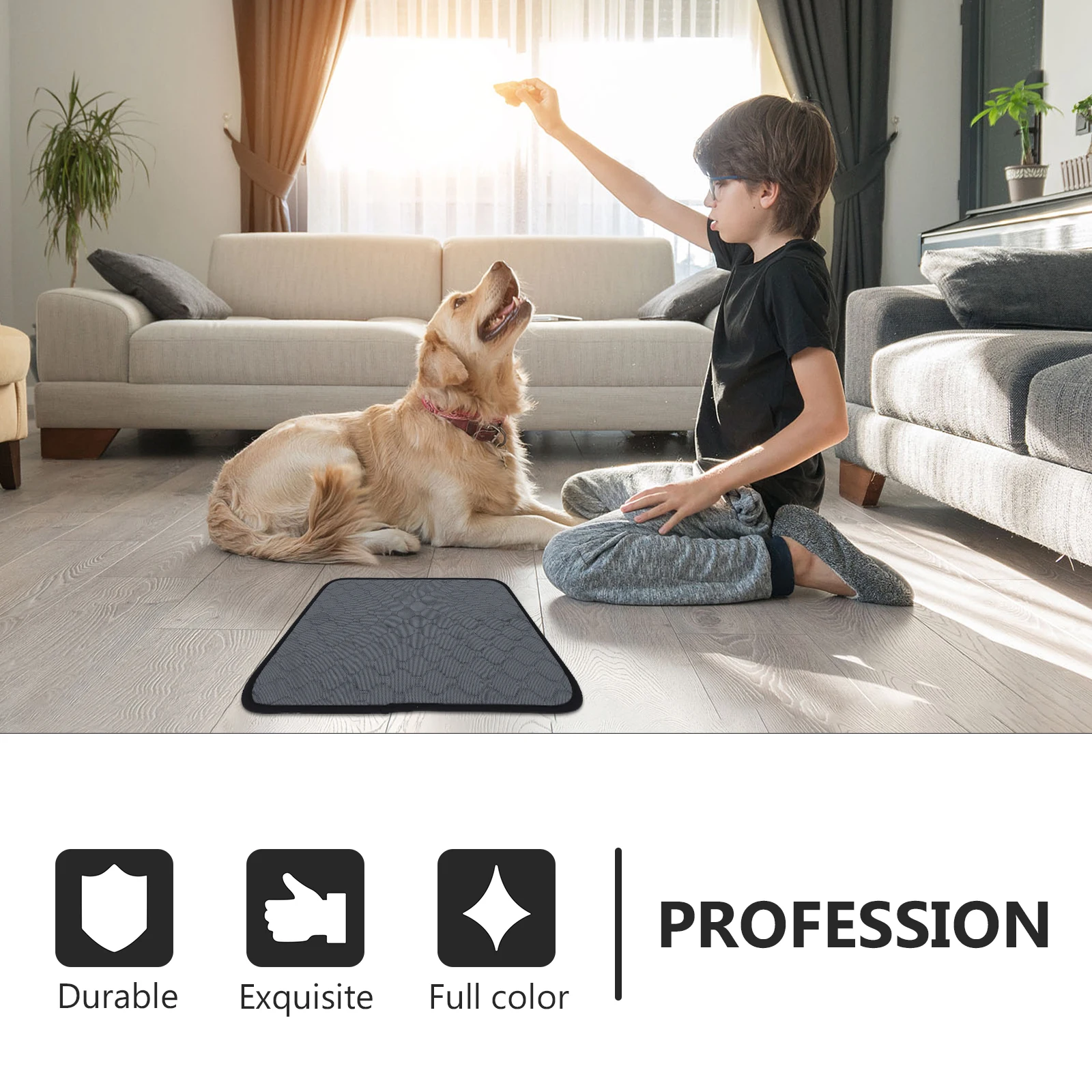 

Thick Leak Proof Dog Pee Pads Washable Anti Slip Pet Training Mat Reusable Strong Absorbency Indoor Outdoor Use For Puppy Elder