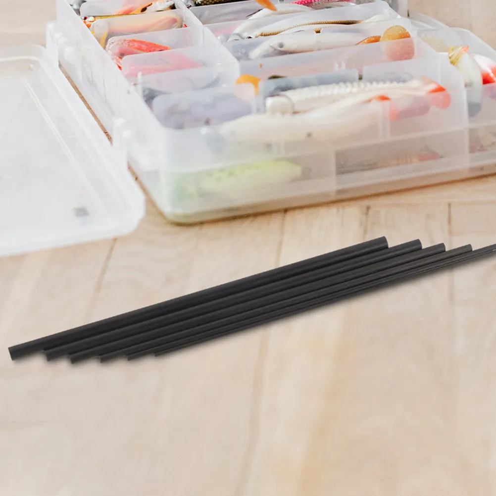 

6Pcs Carbon Fiber Rod Fishing Pole Repair Accessories Durable Versatile Compatible Various Types Rods Fishing Pole Repair Tool