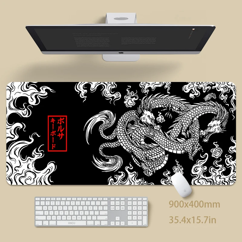 

Gaming Mousepads Computer Mouse Mats Dragon Large Mouse Mat Big Desk Pad Non-Slip Rubber Mousepad Big Keyboard Mat Mouse Pad