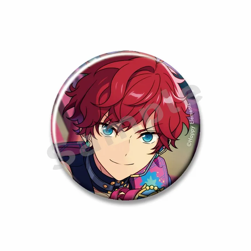 Ensemble Stars Round Badge Cartoon Idol Kiryu Kuro Kagehira Mika Icons Brooch Backpack Shirt Accessories Jewelry Gift for Friend