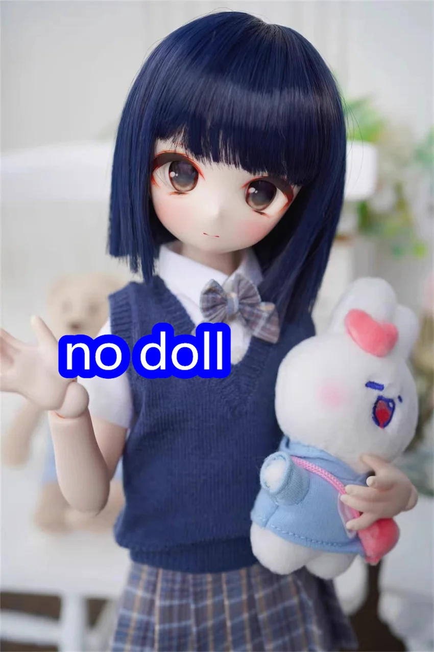 

BJD Doll Wig 1/3 1/4 1/6 MDD MSD Toys Girls High temperature Silk Short Straight Elegant Hair Wig bjd Doll accessories(no doll)