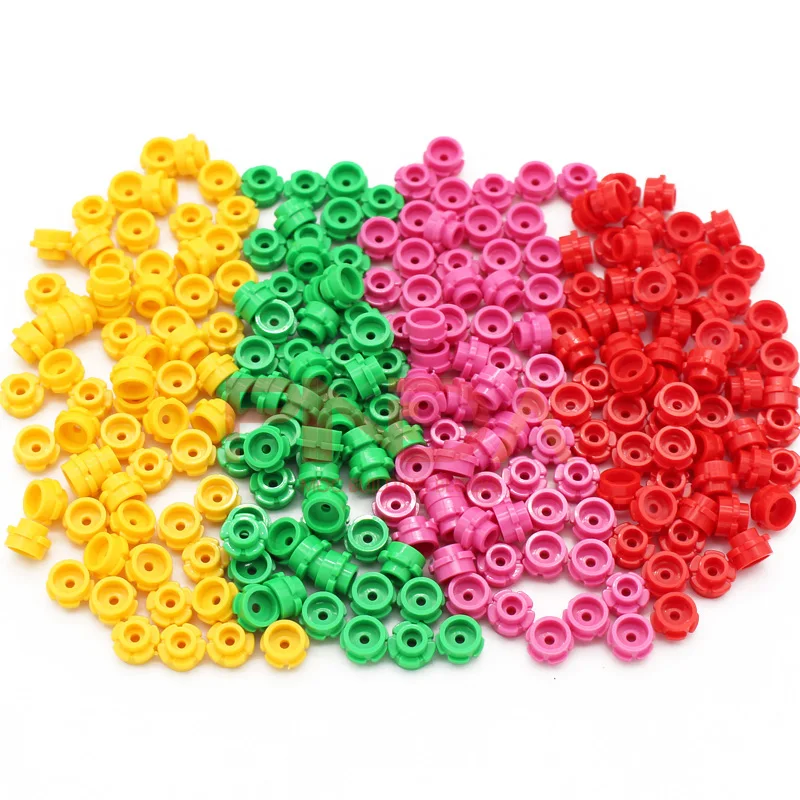 Building Blocks 24866 1x1 five Petal Flowers Grass DIY Educational Assembles Construction Accessories Toys