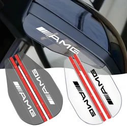 2Pcs Car Rear View Side Mirror Rain Board Eyebrow Guard Sun Visor For Mercedes GLC G Class W204 W205 W212 W213 Model AMG Sticker