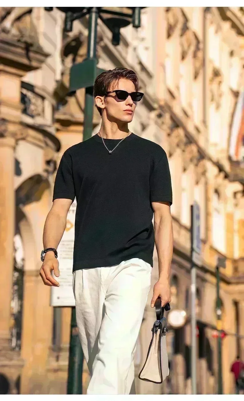 2026 New Fashion Bestseller Loose O-neck Cotton Short Sleeve T-shirt Stylish Breathable Daily Casual Unisex Tops For Men Women