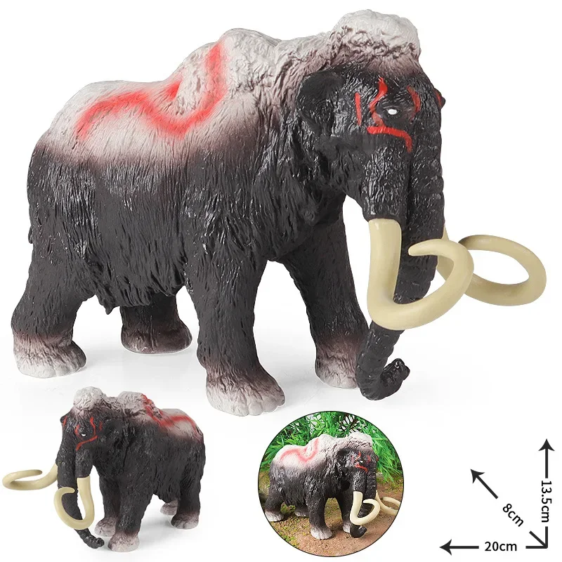 Large Ancient Animal Toy Model - Children's Simulation Mammoth Ornament for Cognitive Play