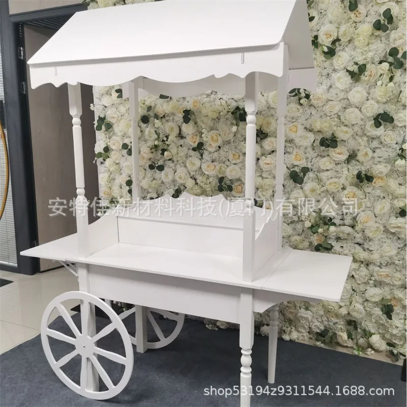 

Display Cart Wedding Decoration Float Stall Cart Store Bazaar Mobile Birthday Party Multifunctional hanging flower pot