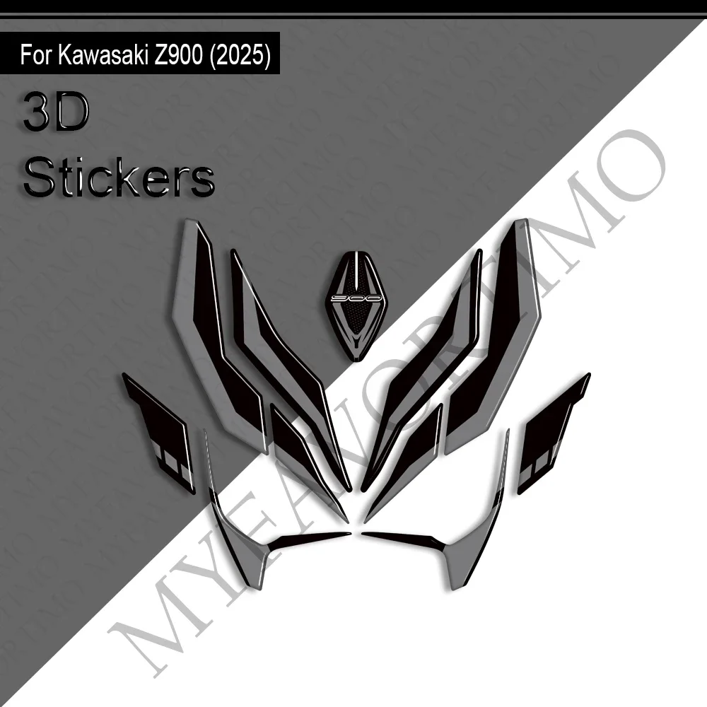 Voor Kawasaki Z900 Z900SE Motorfiets Tank Pad Gas Stookolie Cap Protector Kit Kuip Spatbord Covers Stickers Decals 2025 2026