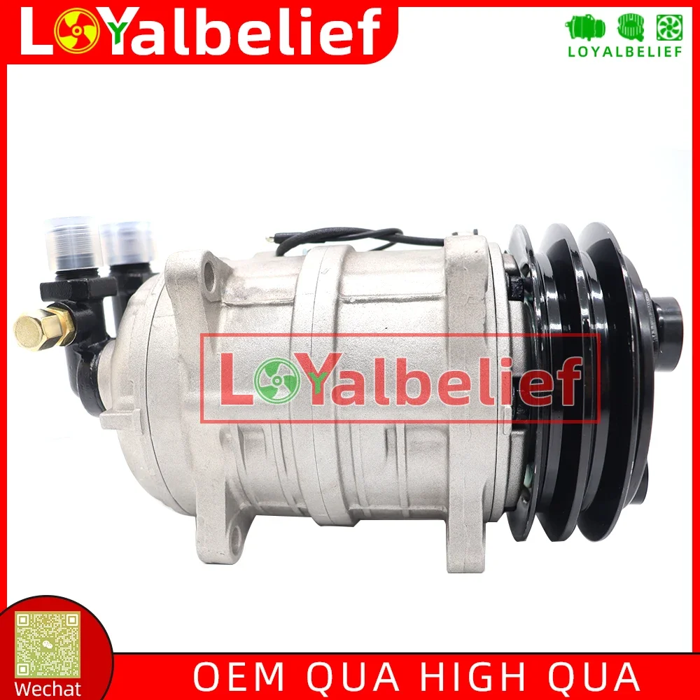 Air Conditioning AC Compressor TM15 TM16 For Shuttle Buses Vans and Vehicles Replaces HP150 10355011 48845011 2521152 2PK