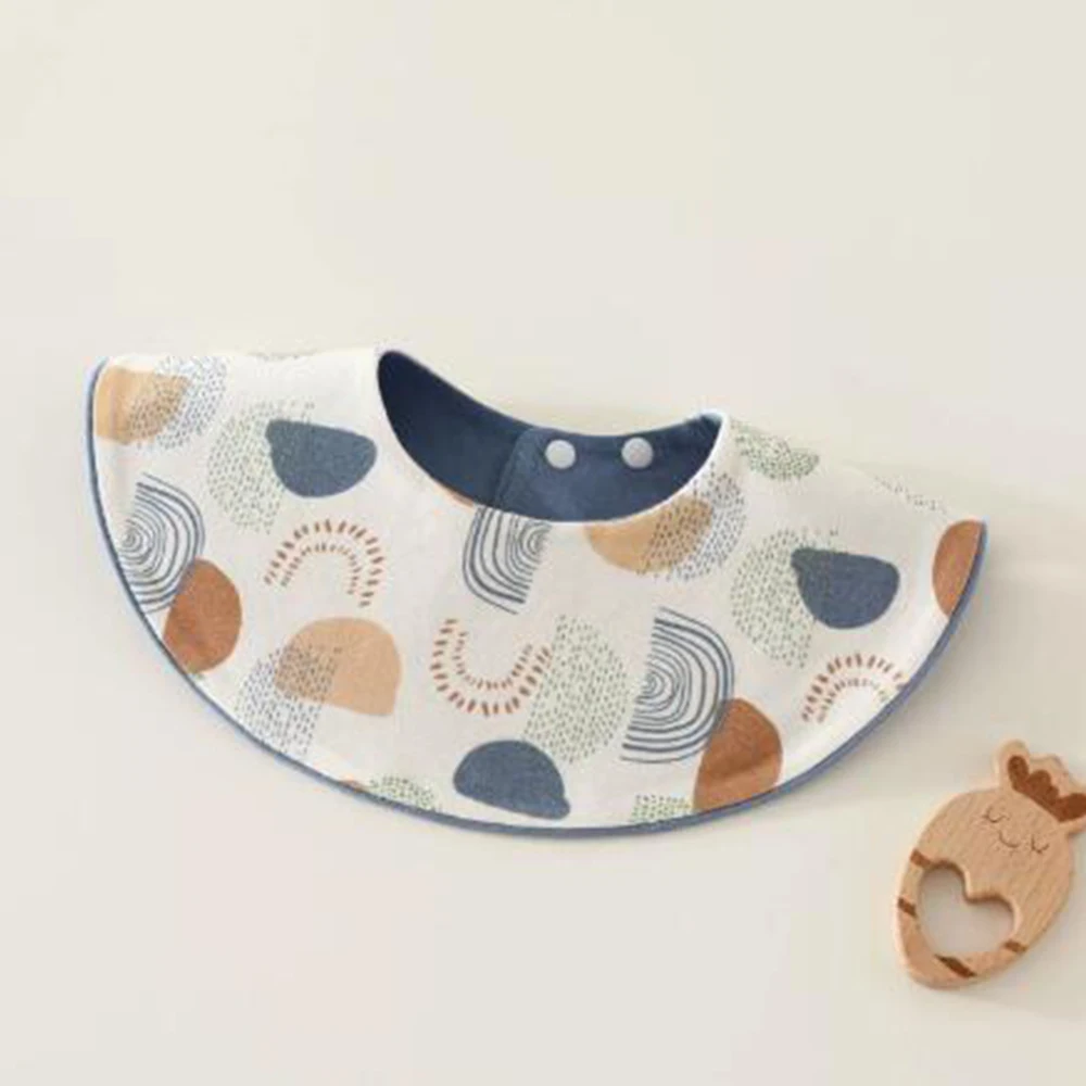 Baby Feeding Bib Waterproof ound Neck Rotatable Adjustable Baby Drool Bibs And Burp Cloths Newborn Accessories For Boy Girl