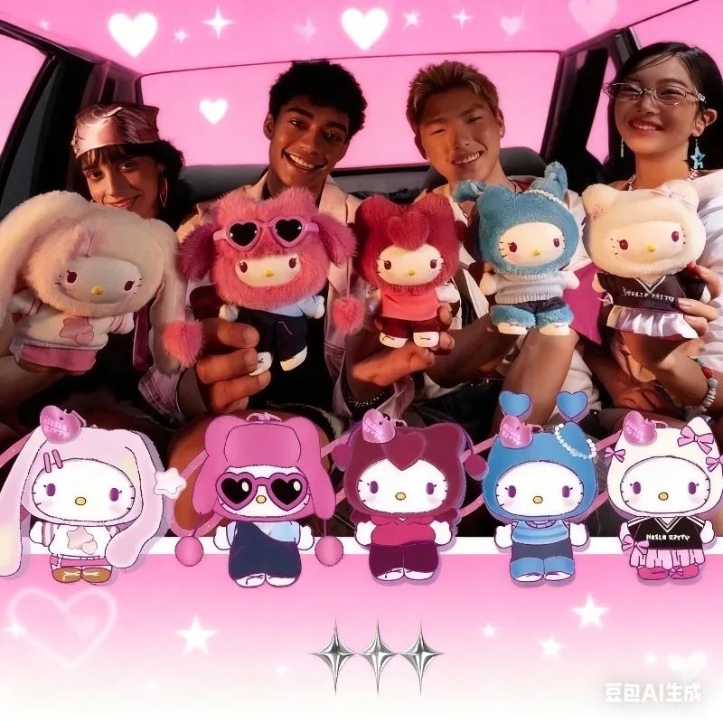 

Sanrio Hello Kitty слепая коробка поп-звезда серии виниловая фигурка Kawaii анимационная подвеска модель настольная игрушка