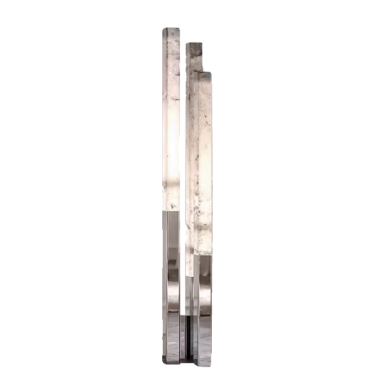 

Stainless steel marble floor lamp living room lamp