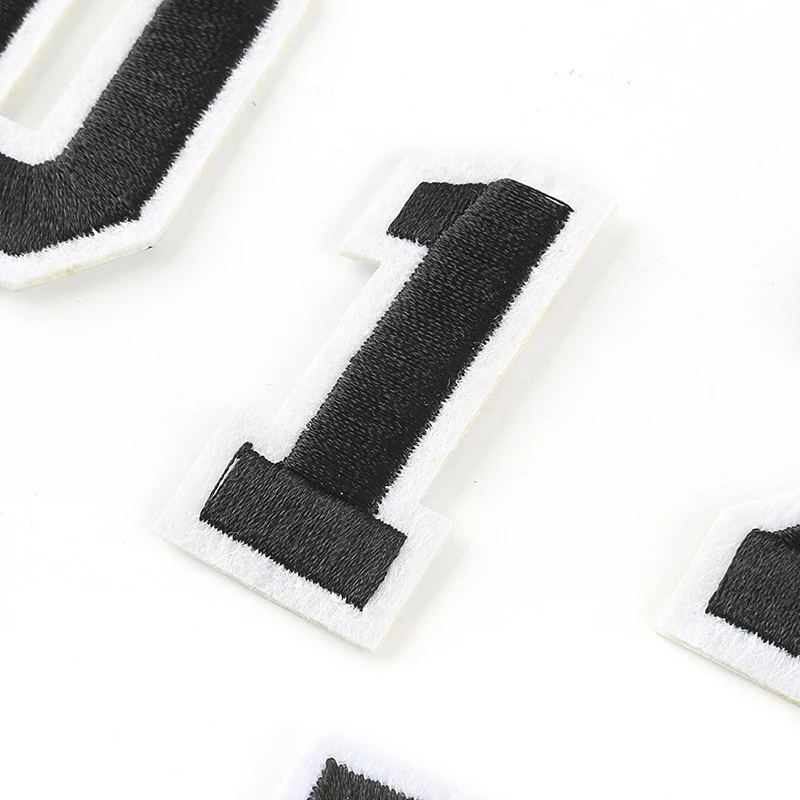 Embroidered Numbers Patches Set, Colorful Appliques, Iron on Patch 0-9 Stickers, Badges, DIY Accessories for Clothing