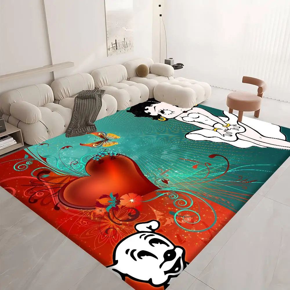 لطيف B-Betty Boop الكلمة حصيرة INS نمط لينة غرفة نوم الطابق منزل غرفة الغسيل حصيرة المضادة للانزلاق السجاد المنزلية #3