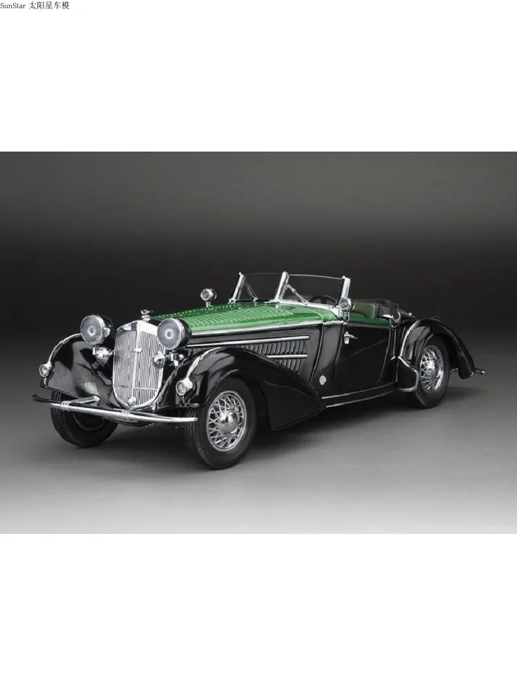 

1/18 New Arrival Special Price Diecast Metal German Luxury 1939 Convertible Vintage Car Model Furniture Display Collection
