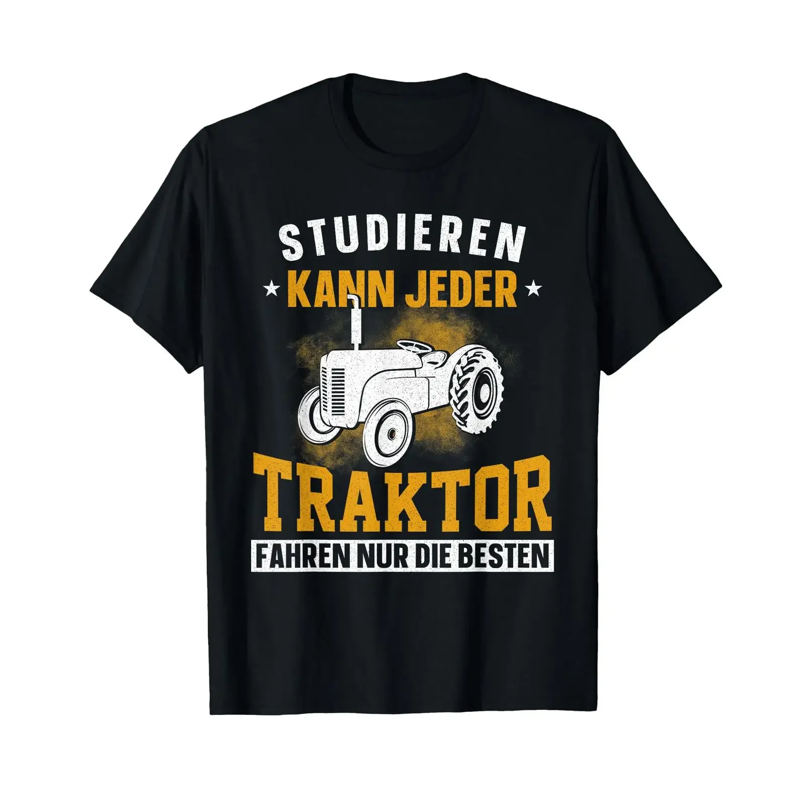 Anyone can study only the best drive a tractor Farmer T shirt vintage Washed Versatile Breathable Stylish graphic streetwear