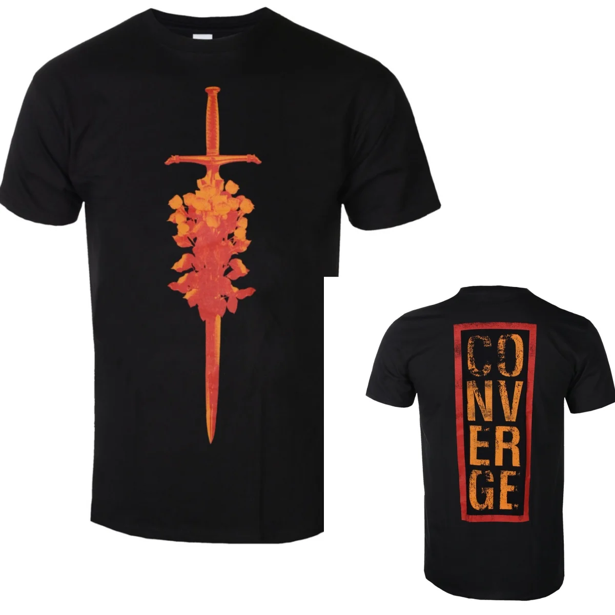 2026 Converge Graphic Cotton Band T-shirt Unisex Summer Short Sleeve Fashion Brand Tee Luxury Casual Vintage Tees
