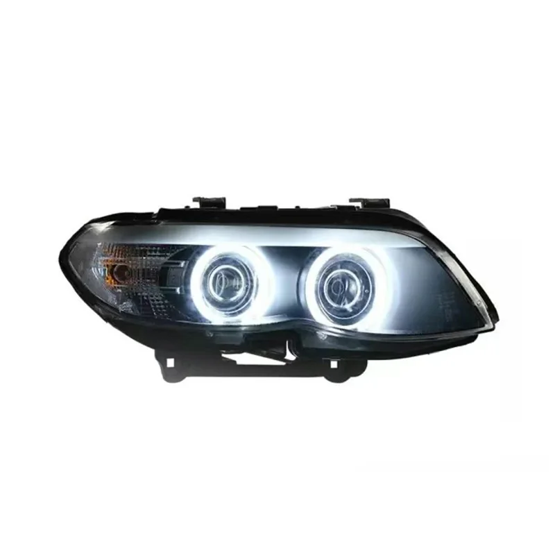 

Headlight For BMW X5 E53 Headlights 2004-2006 led car headlight Angel eyes with projector lens