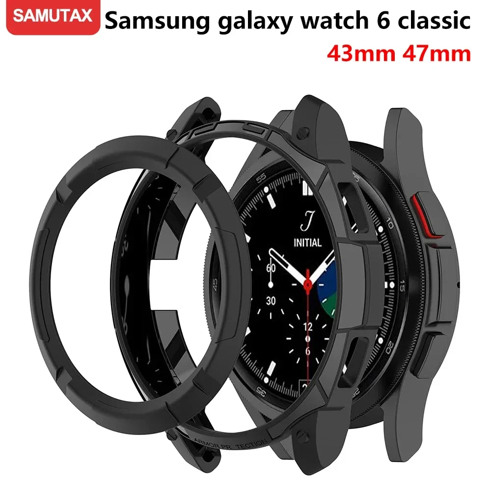 Чехол для Samsung Galaxy Watch 6 Classic 43 мм 47 мм, защитный чехол из ТПУ для Samsung Galaxy Watch 6 Classic 47 мм 43 мм, аксессуары